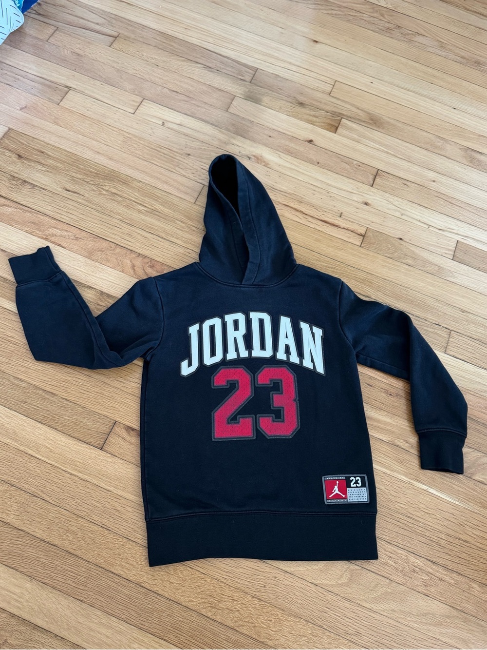 Jordan Black and Res Hoodie Sweatshirt Youth boys size 8-10 years old